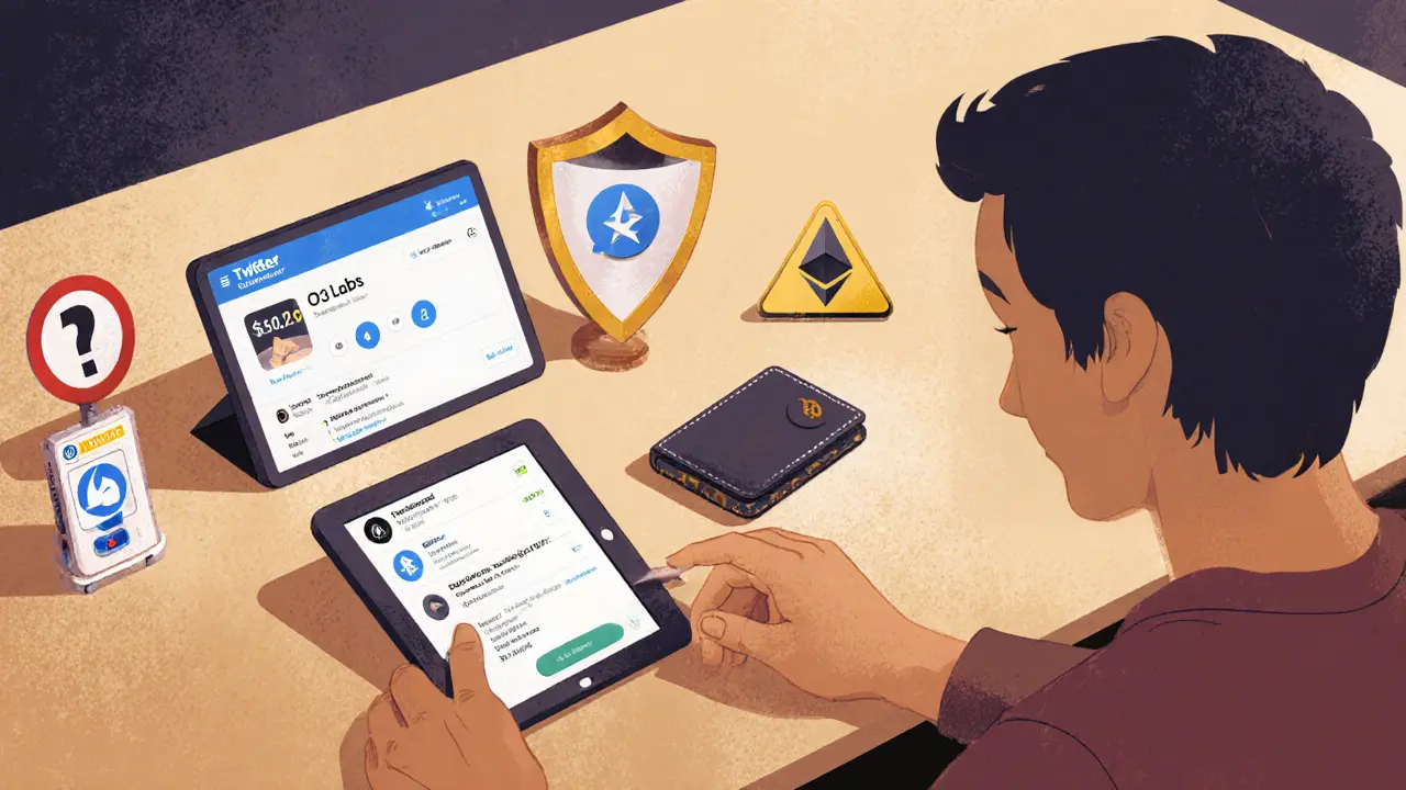 Utente controlla fonti, usa wallet sicuro e verifica le commissioni.