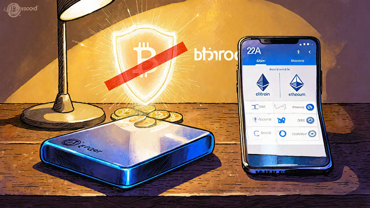 Portafoglio hardware, smartphone 2FA e scudo proteggono criptovalute, Bitroom barrato.
