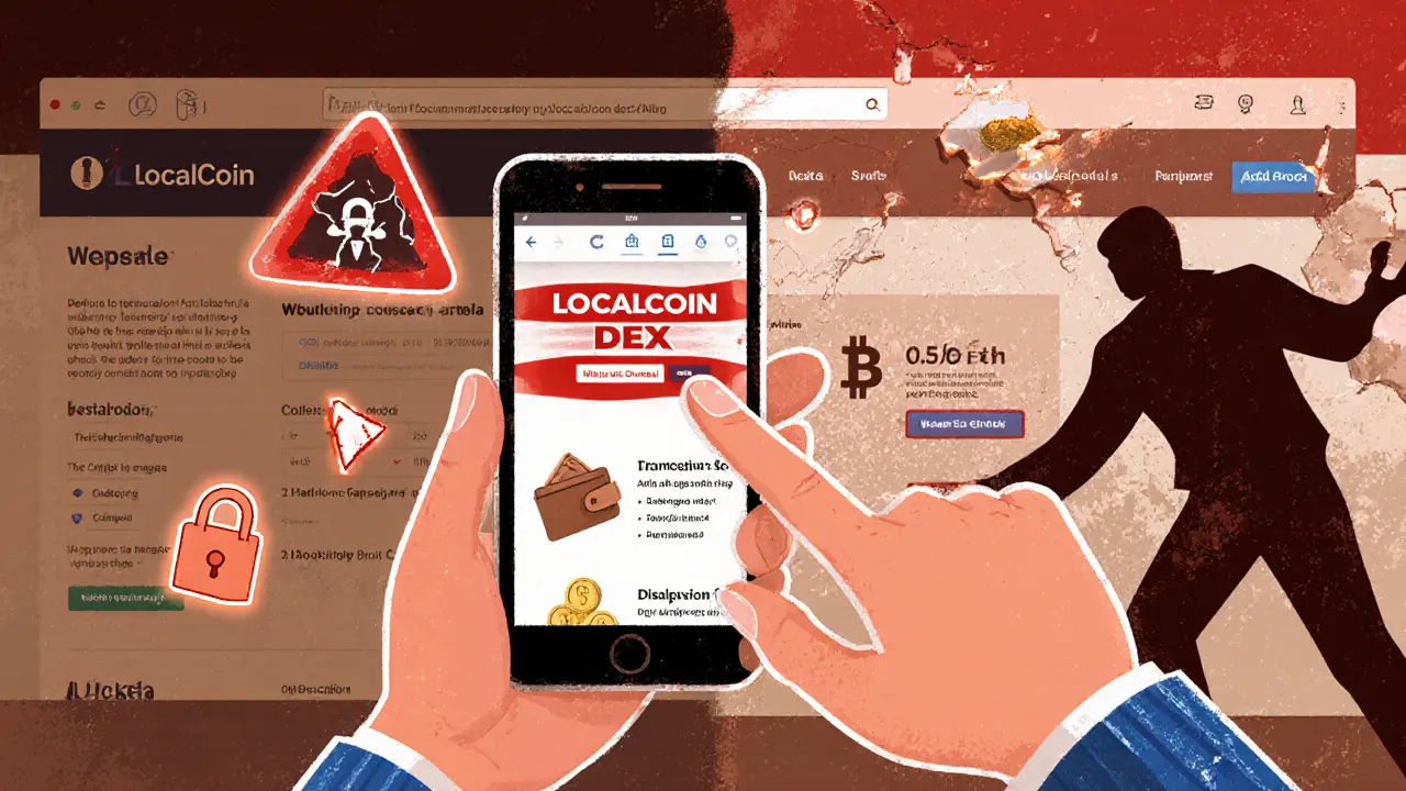 LocalCoin DEX: perché non esiste e come riconoscere la truffa