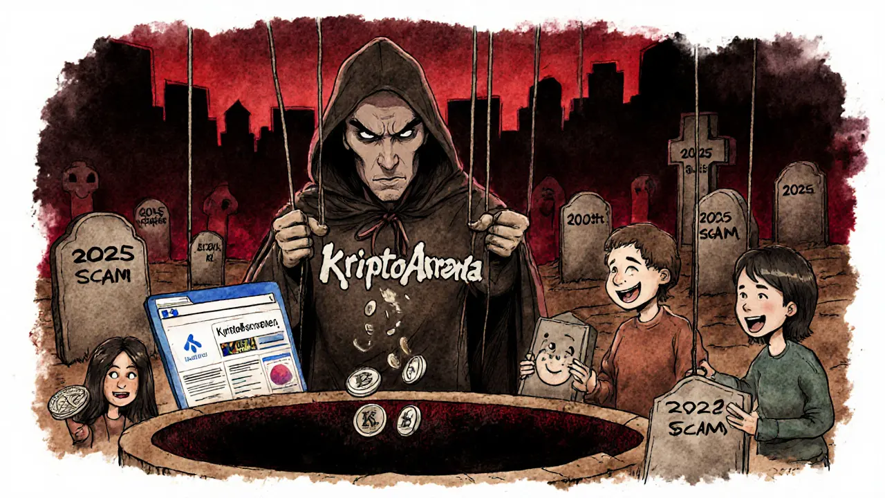 Un burattinaio fa scomparire monete in un buco nero mentre utenti sicuri usano wallet hardware.