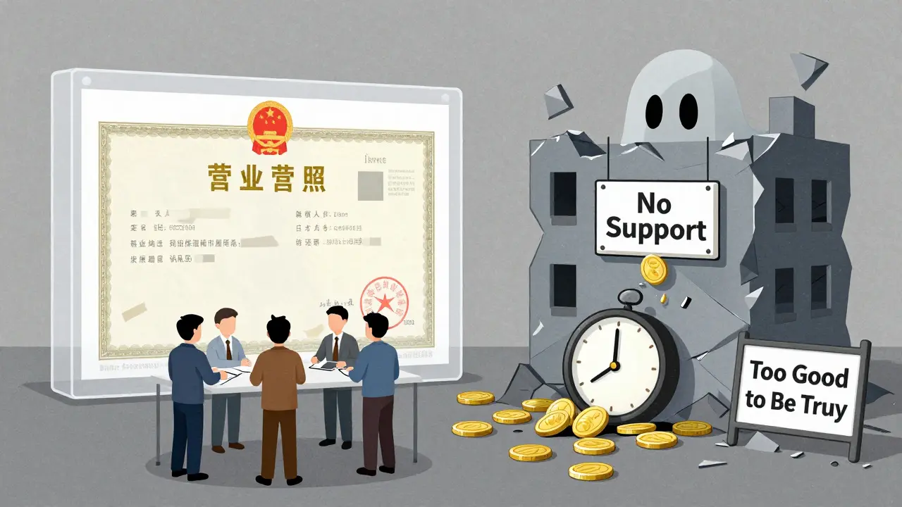 Confronto tra uno scambio regolamentato sicuro e TOKOK come edificio fantasma in rovina.