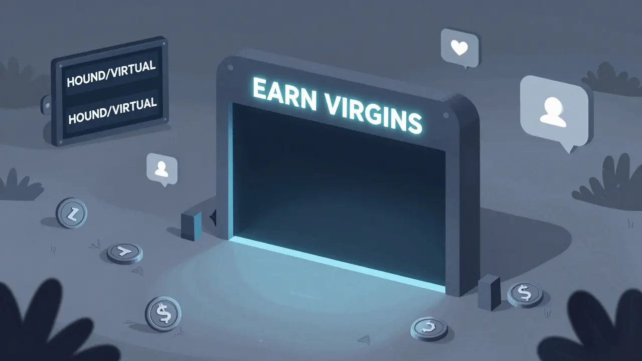 Mercato digitale vuoto con solo due coppie di scambio e un portale di staking spento.