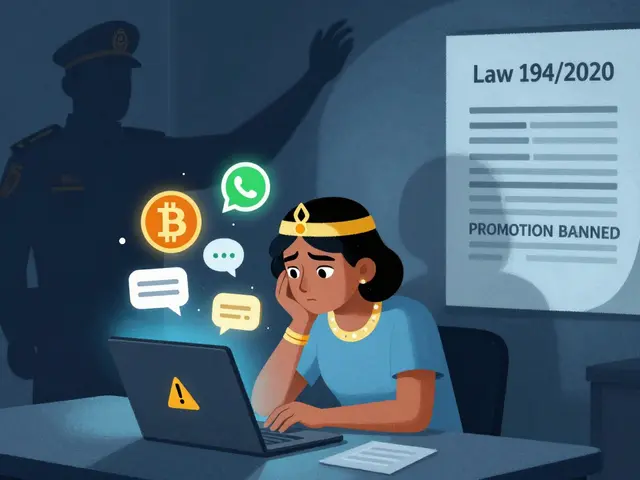 Pene penali per la promozione di criptovalute in Egitto: cosa rischi davvero