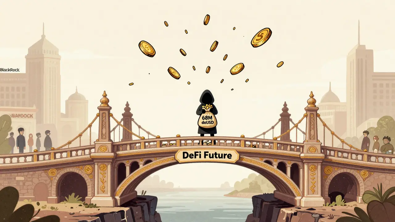 Un ponte DeFi che crolla mentre un creditore anonimo fugge con milioni di deUSD.