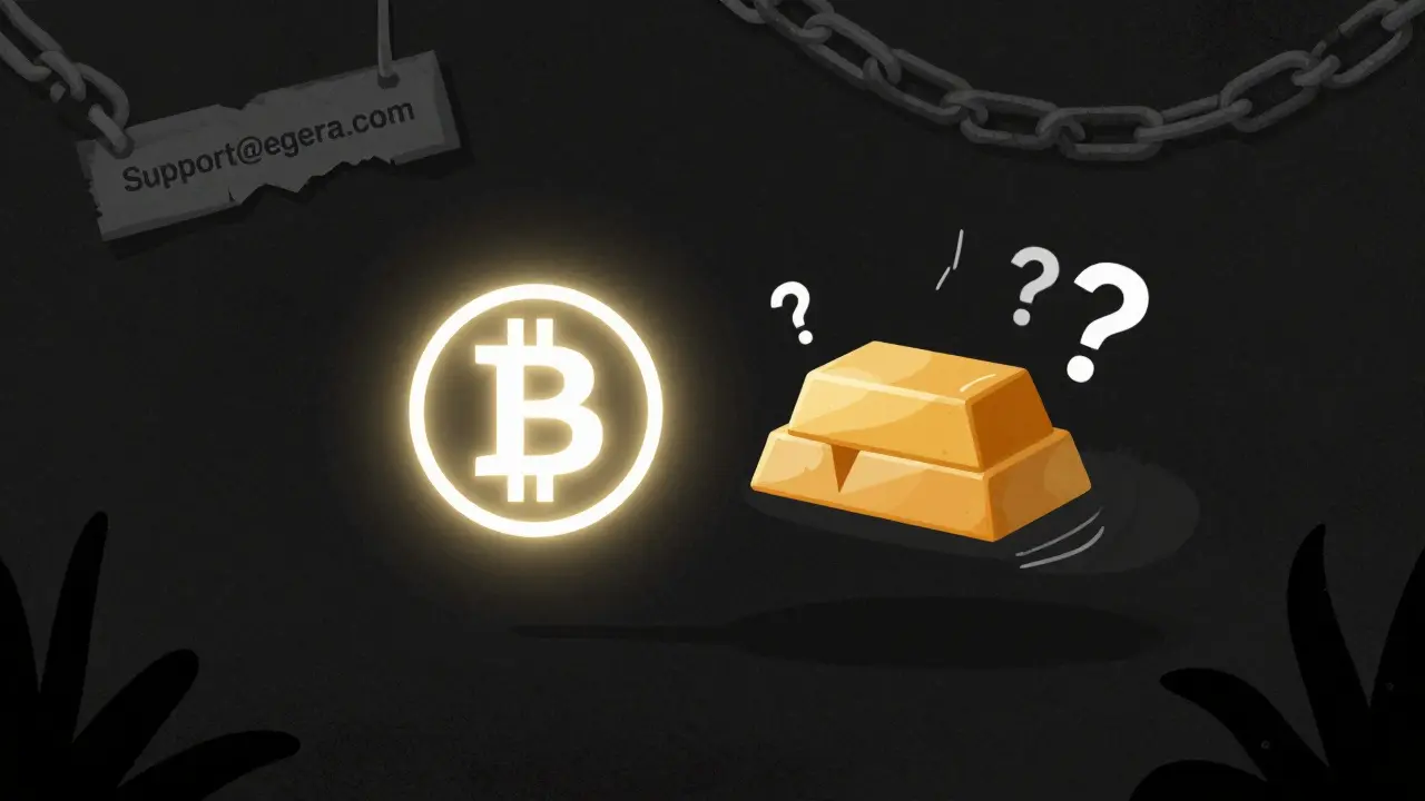 Uno scambio misterioso tra Bitcoin e un oggetto sconosciuto, circondato da punti interrogativi.