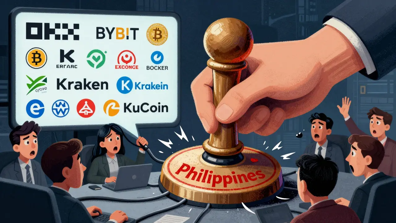 20 scambi di criptovaluta non autorizzati bloccati nelle Filippine