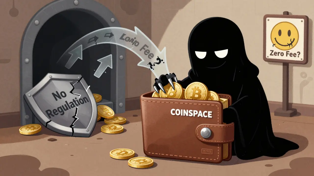 COINSPACE crypto exchange review: sicurezza, fee nascoste e rischi reali