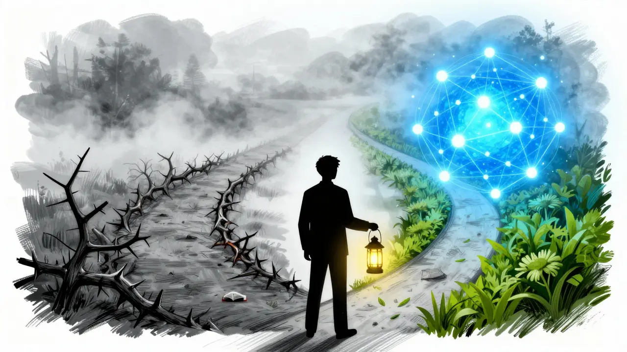 Investitore davanti alla scelta tra progetto morto e rete attiva brillante