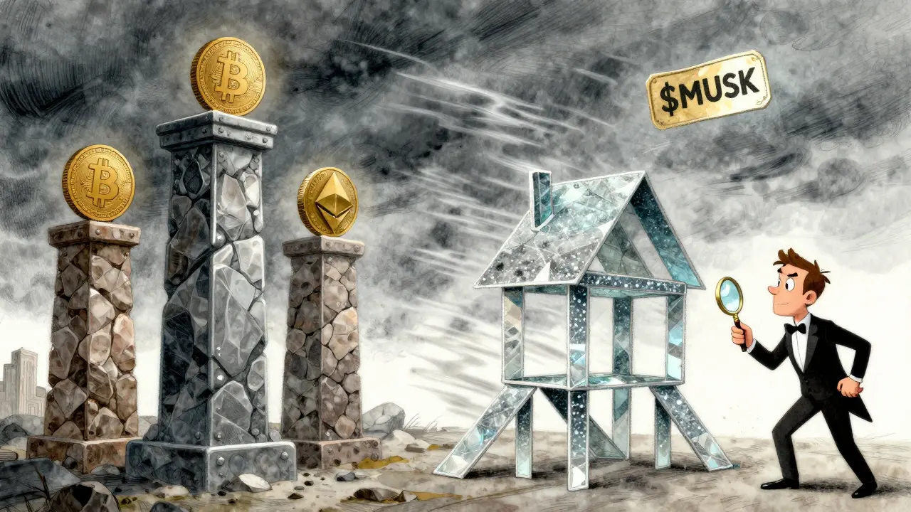Confronto tra criptovalute stabili e token speculativi fragili