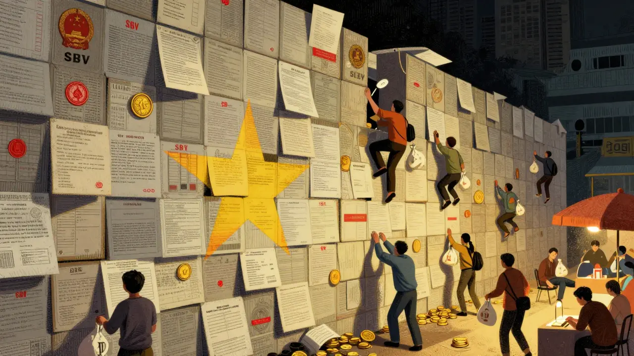 Disegno testurizzato che mostra le restrizioni governative contro l'uso informale delle crypto