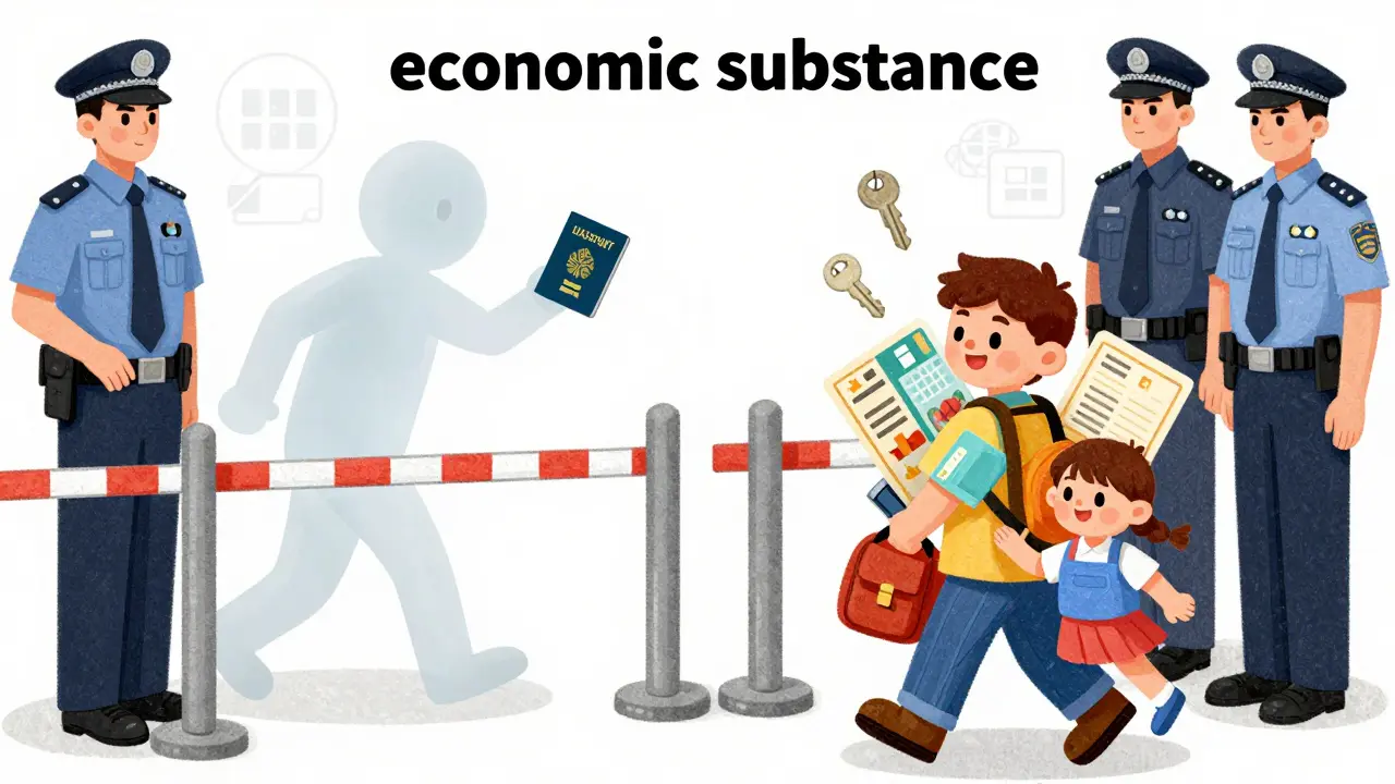 Illustrazione sulla sostanza economica per la residenza