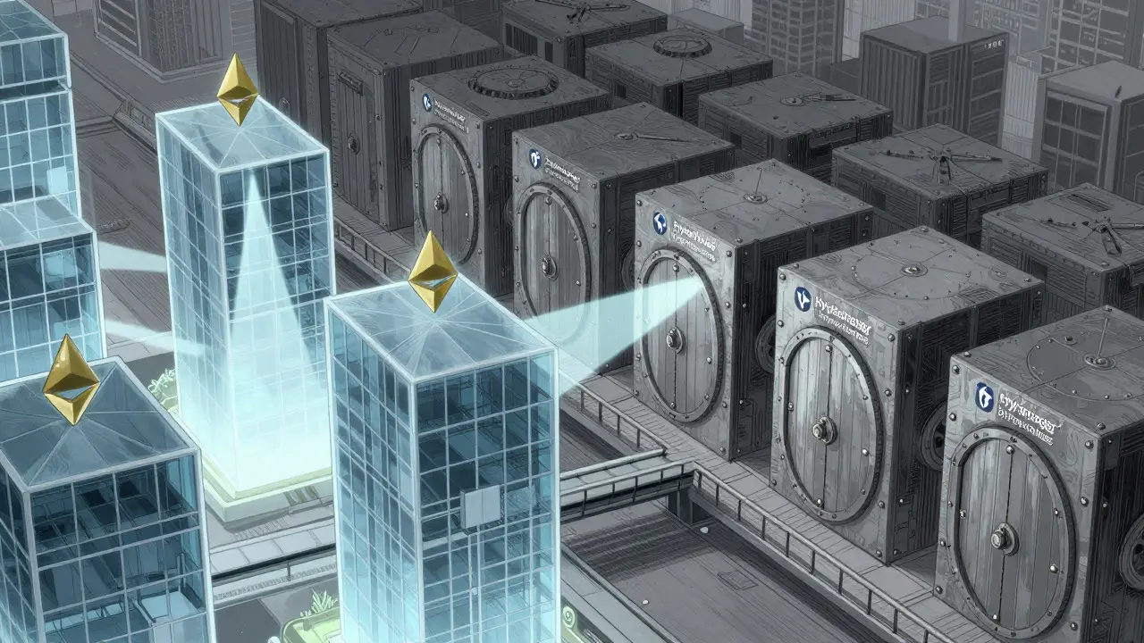 Città futuristica con edifici pubblici e privati aziendali