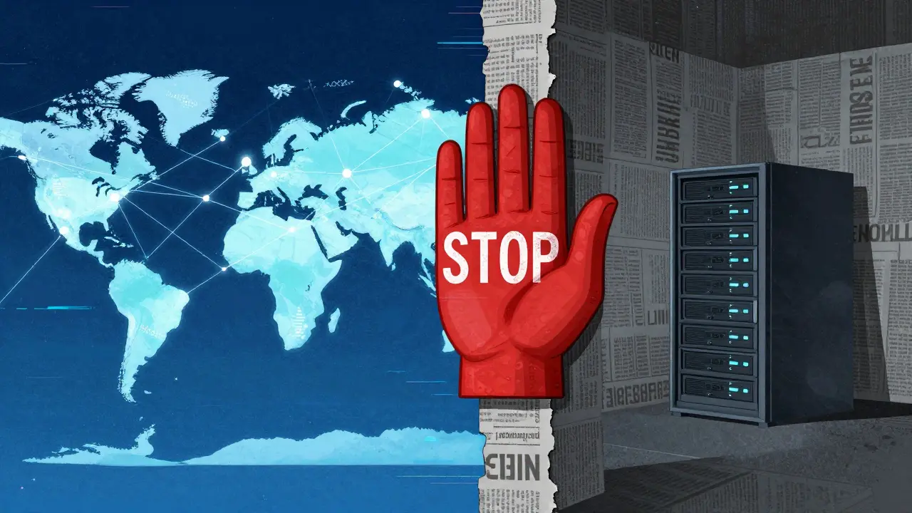 Illustrazione concettuale delle sanzioni USA che isolano la blockchain del Petro