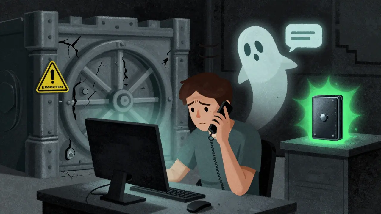 Illustrazione delle sfide di sicurezza e supporto clienti su KuCoin