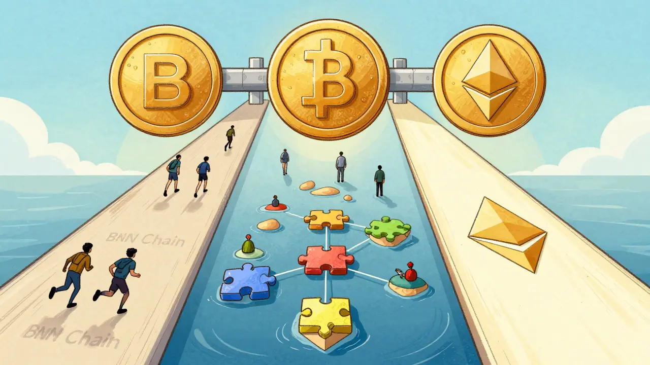 Percorsi blockchain: Ethereum, BNB e Cosmos