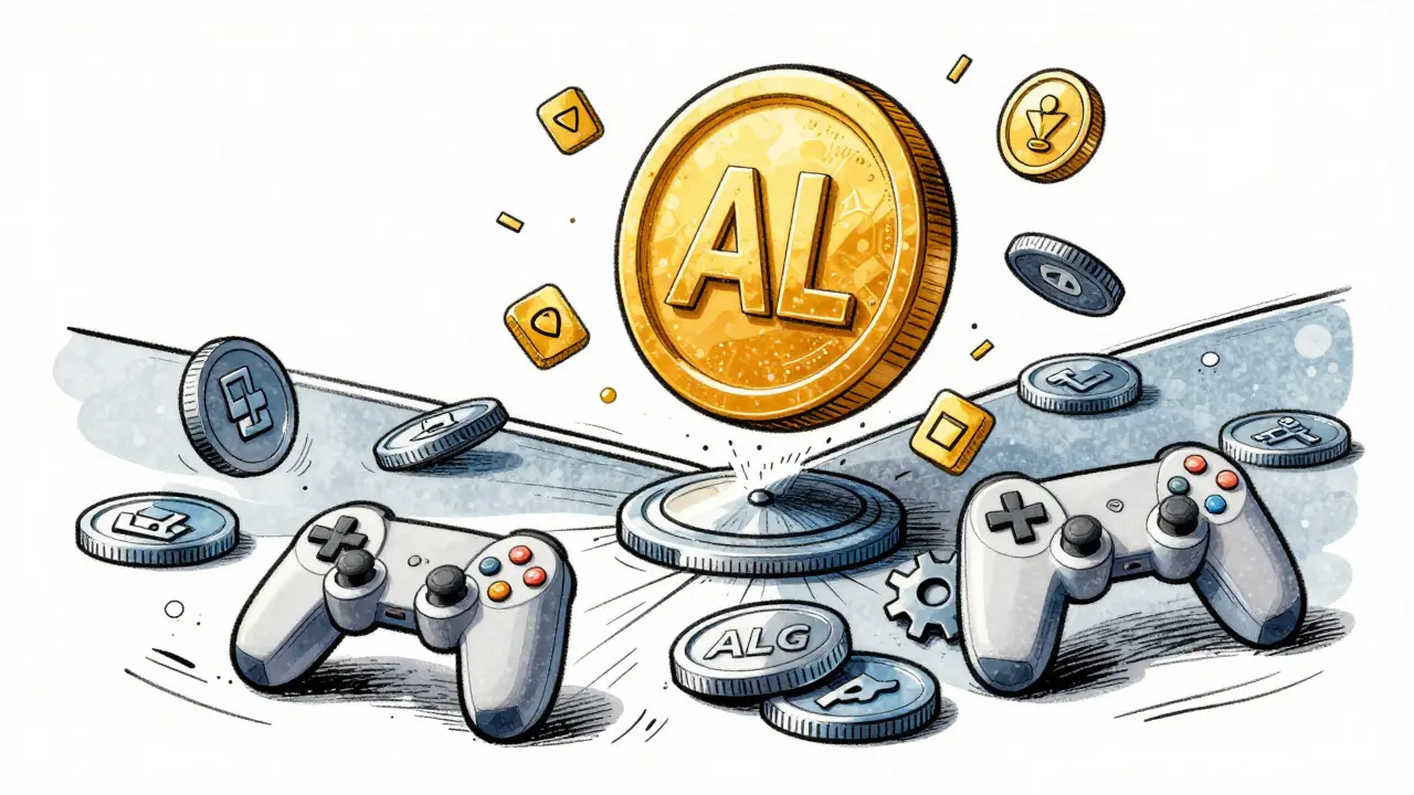 Concetto economico dei token AL e ALG nell'ecosistema di gioco