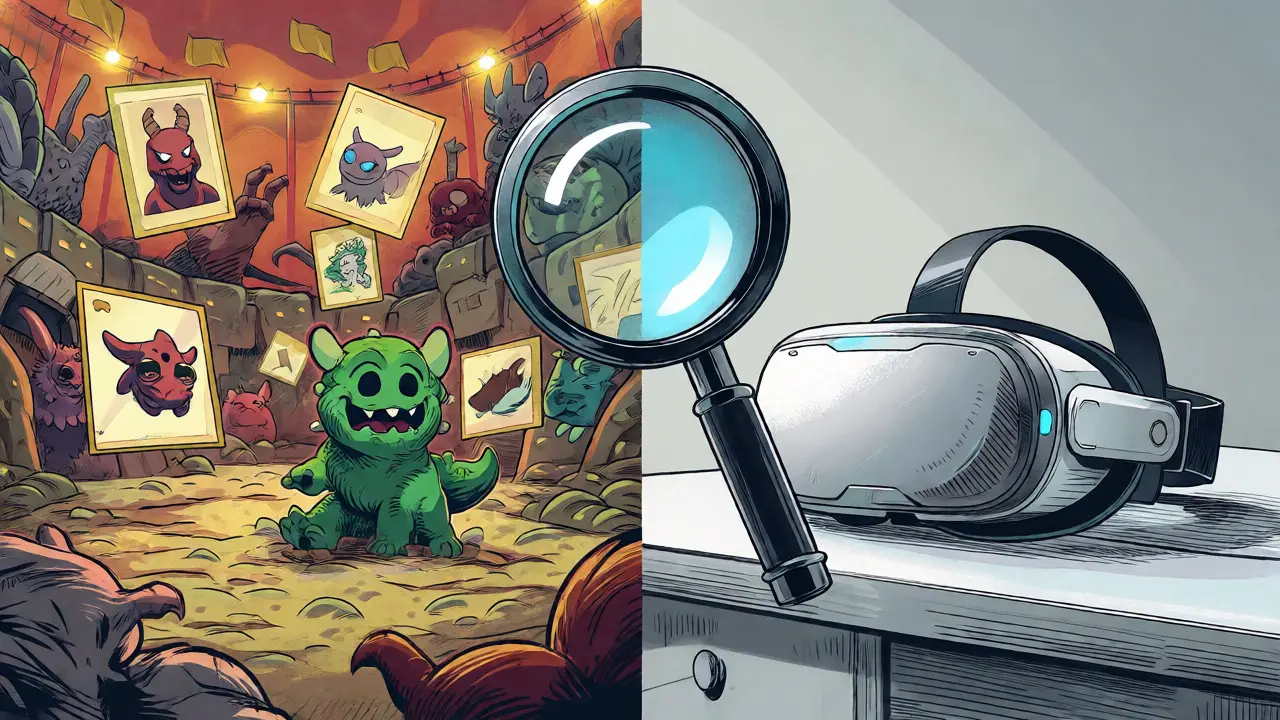 Confronto visivo tra il gioco VerseWar e il metaverso VR
