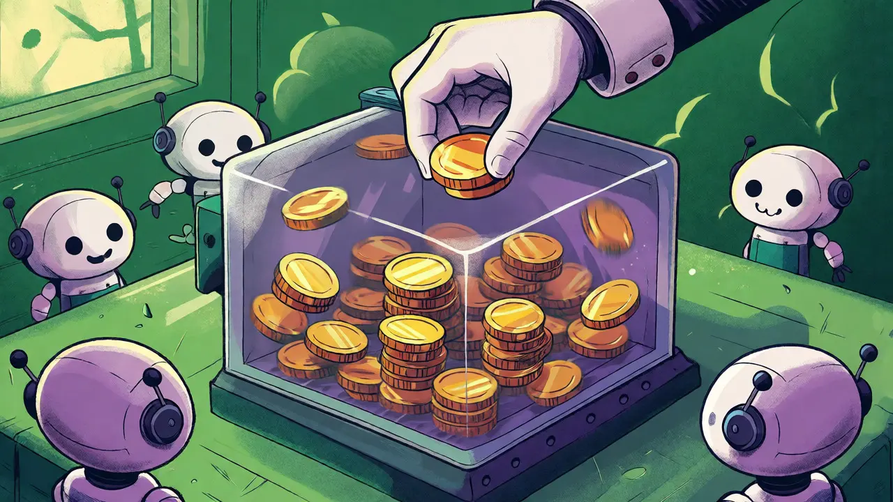 Illustrazione concettuale della selezione casuale dei validatori tramite lo staking